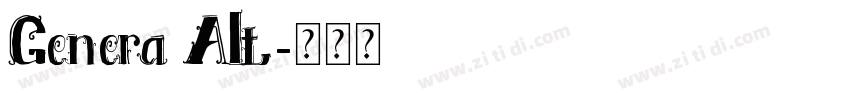 Genera Alt字体转换